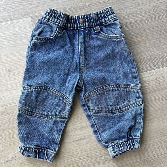 Levi's Other - Levis Vintage Baby Jeans Size 12 Month Orange Tab Jogger Reinforced Knee